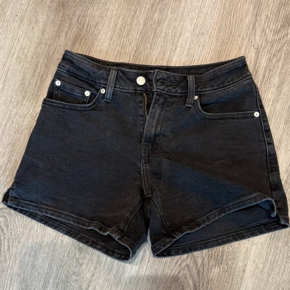 Levi's A-Line Denim Shorts, Sz 25, Excellent Condition